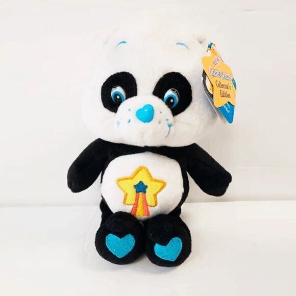 NWT Vtg 2005 Care Bears 9” Perfect Panda Bear Stuffed Animal Beanbag Plush Toy - Picture 1 of 7